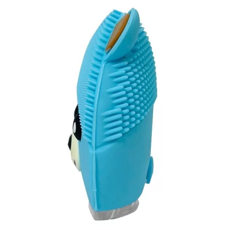 Cepillo Limpieza Facial Sonico De Silicona USB Osito Azul-2