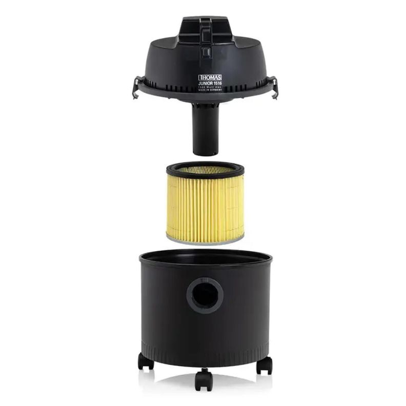 Aspiradora Tambor 16L 1500W Polvo Agua Negro TH-1516 Junior-5