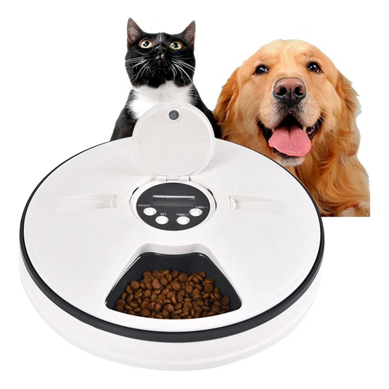 Dispensador Alimentos Automatico Y Programable Para Mascotas-0