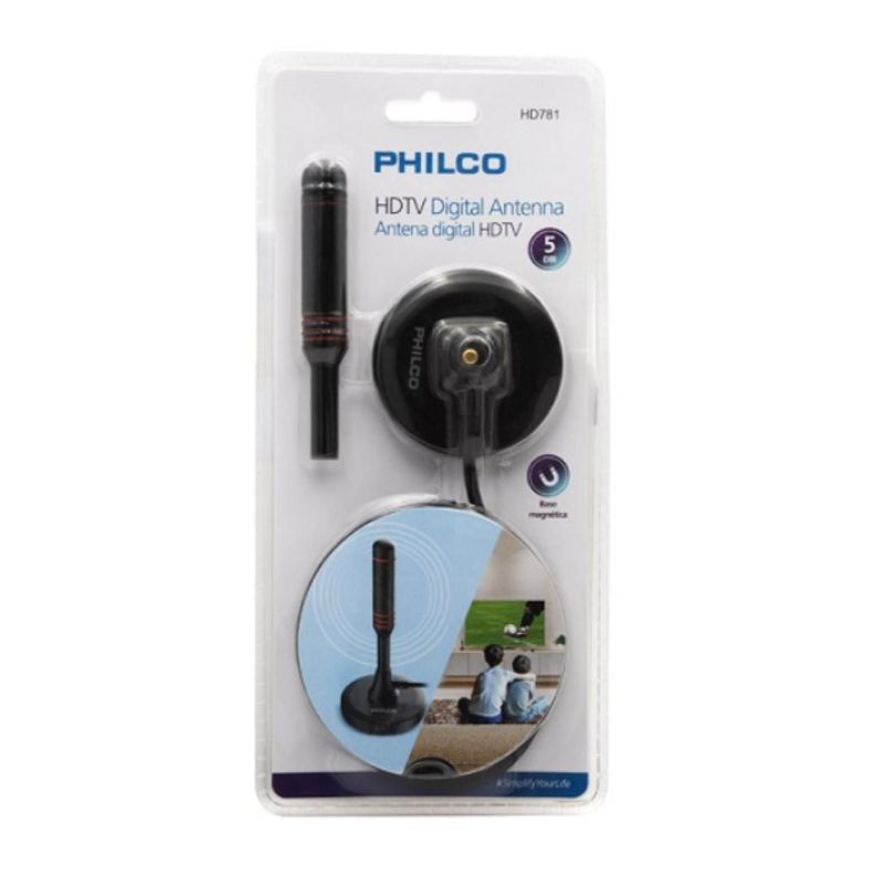 Mini Antena Tv Digital Uso Interior - Exterior HD781 Philco-1