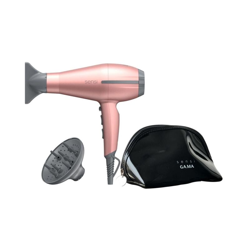 Secador De Pelo 2200W 2Vel 3Temp Tempo Sensi 5D Rose Gama-2