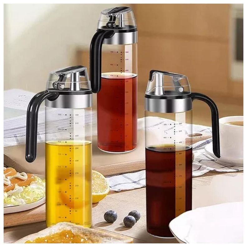 Botella De Aceite 550ml Con Tapa De Apertura-2