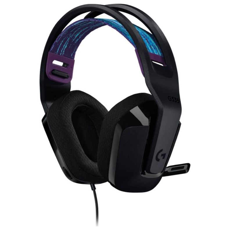 Audifono Gamer Jack 3.5 PC PS5 PS4 Xbox Negro G335 Logitech-0