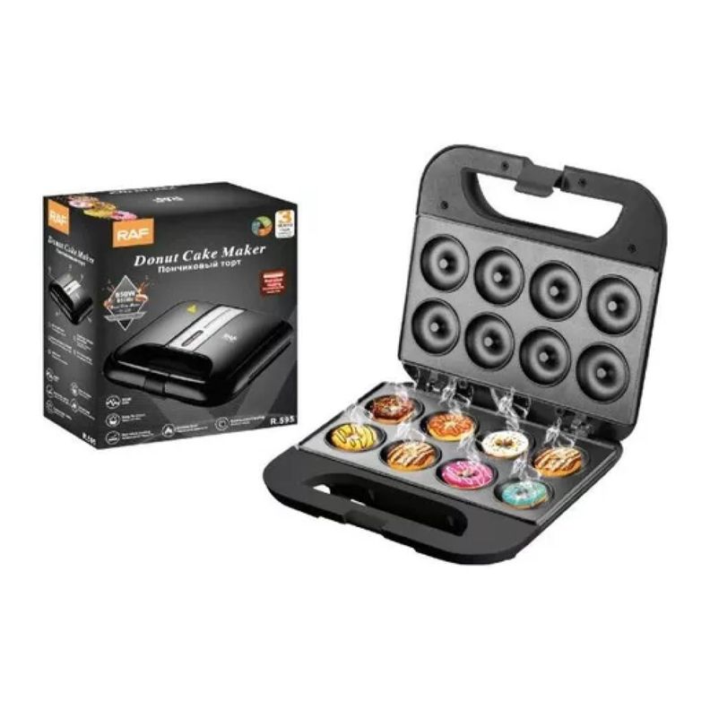 Maquina De Donas 8 Mini Donas 850W Antiadherente R595-1
