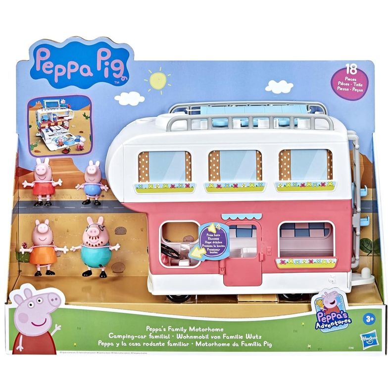 Juguete Casa Rodante De Peppa Pig Con Accesorios Rojo-0