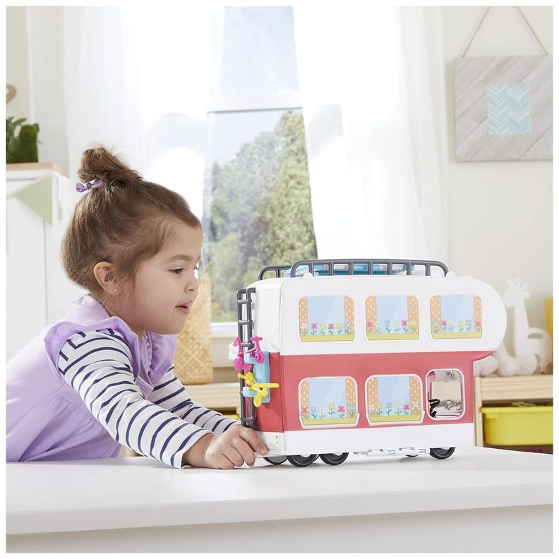 Juguete Casa Rodante De Peppa Pig Con Accesorios Rojo-2
