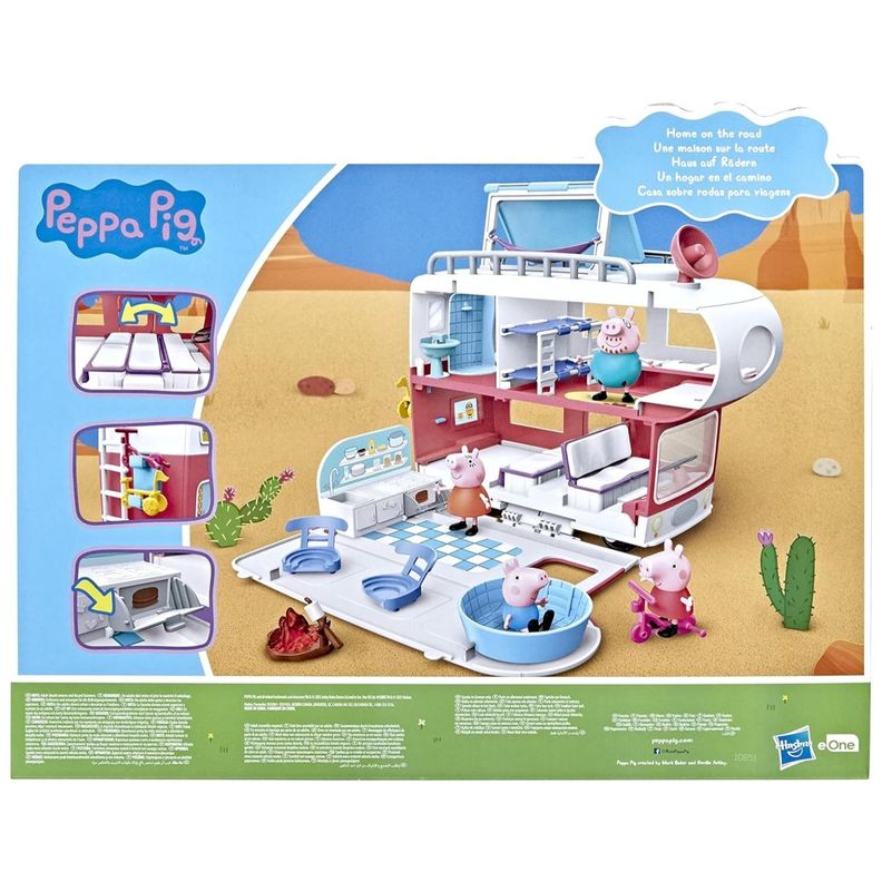 Juguete Casa Rodante De Peppa Pig Con Accesorios Rojo-5