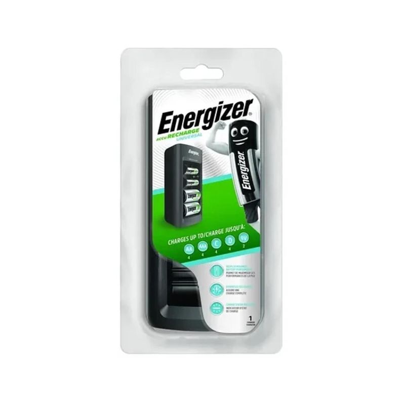 Cargador De Pilas AA AAA C D 9V Luz LED Energizer-0