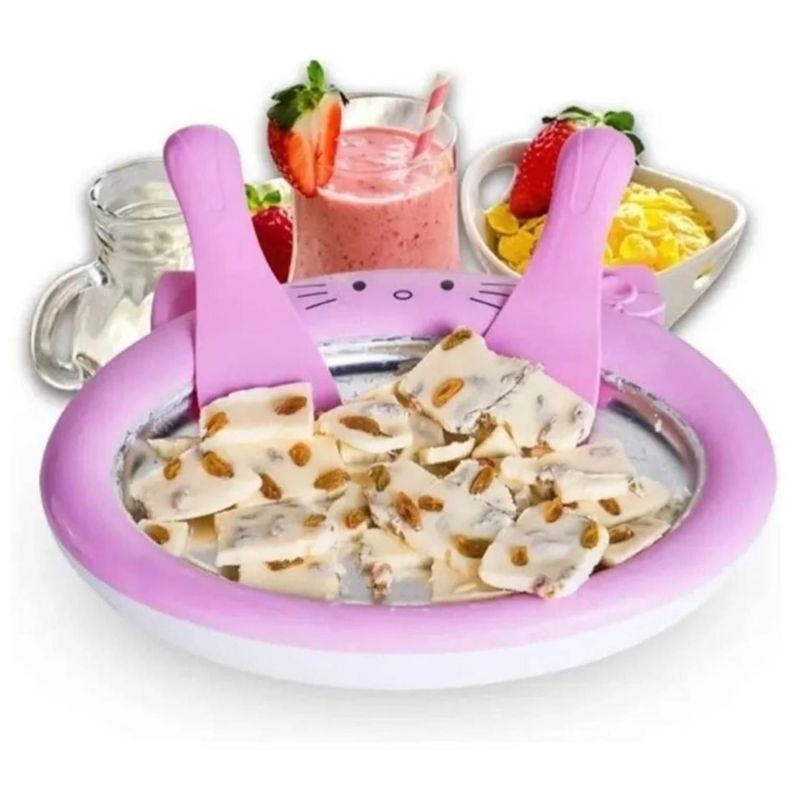 Maquina Para Hacer Rollos De Helados Bandeja Fria-1
