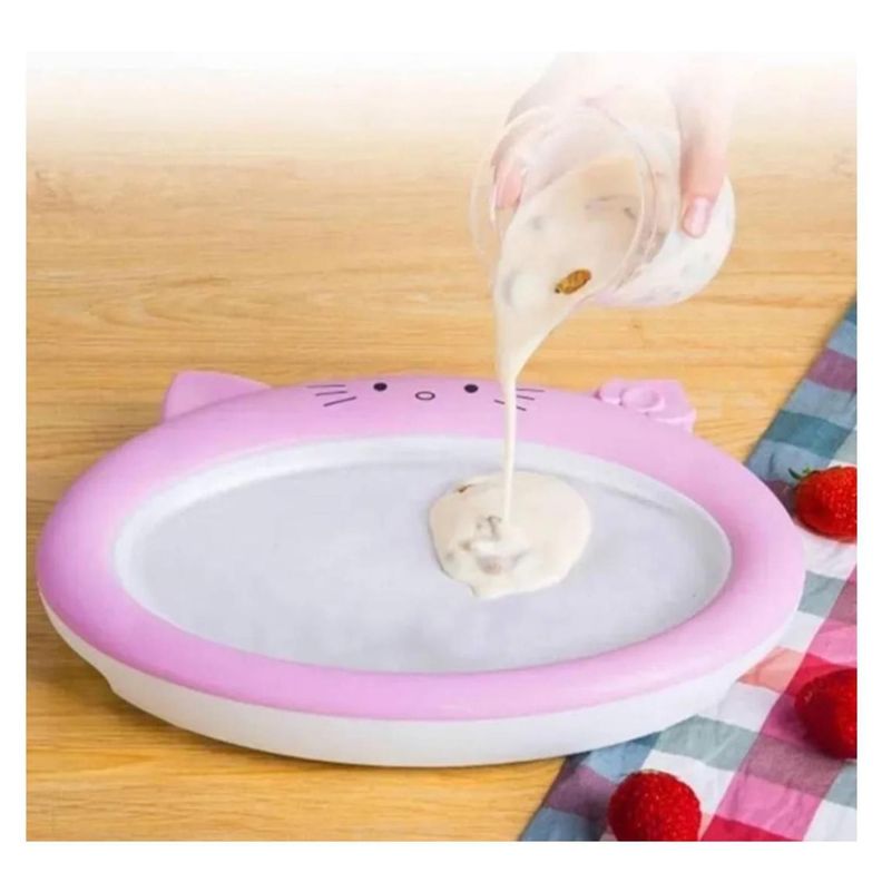 Maquina Para Hacer Rollos De Helados Bandeja Fria-2
