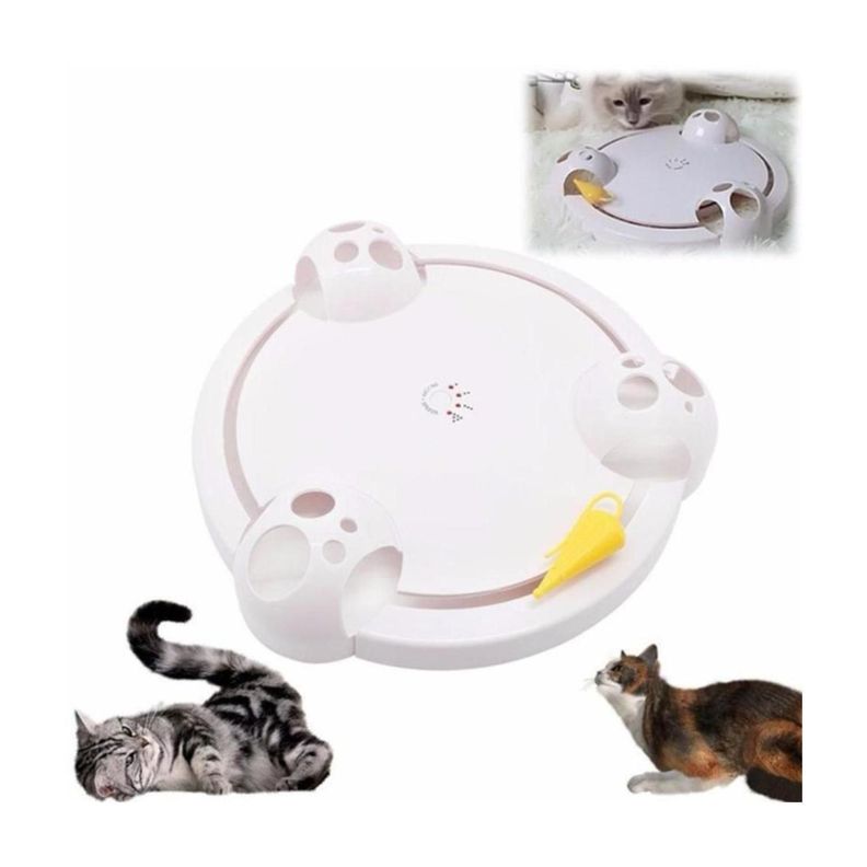 Juguete Interactivo Giratorio Raton Para Gatos Mascotas-2