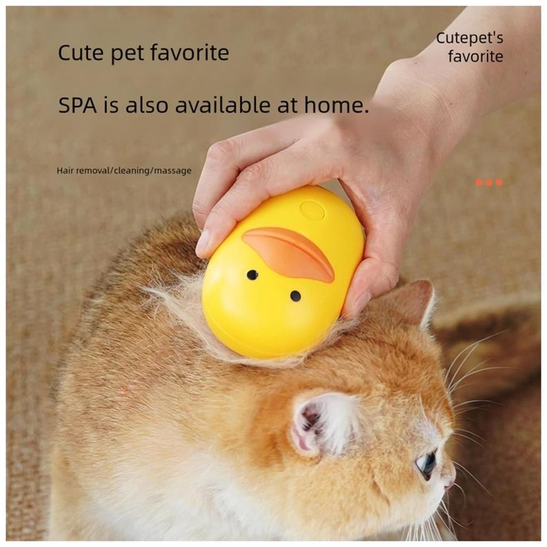 Cepillo Con Vapor Para Limpieza Y Masajes Para Mascotas Amar-4