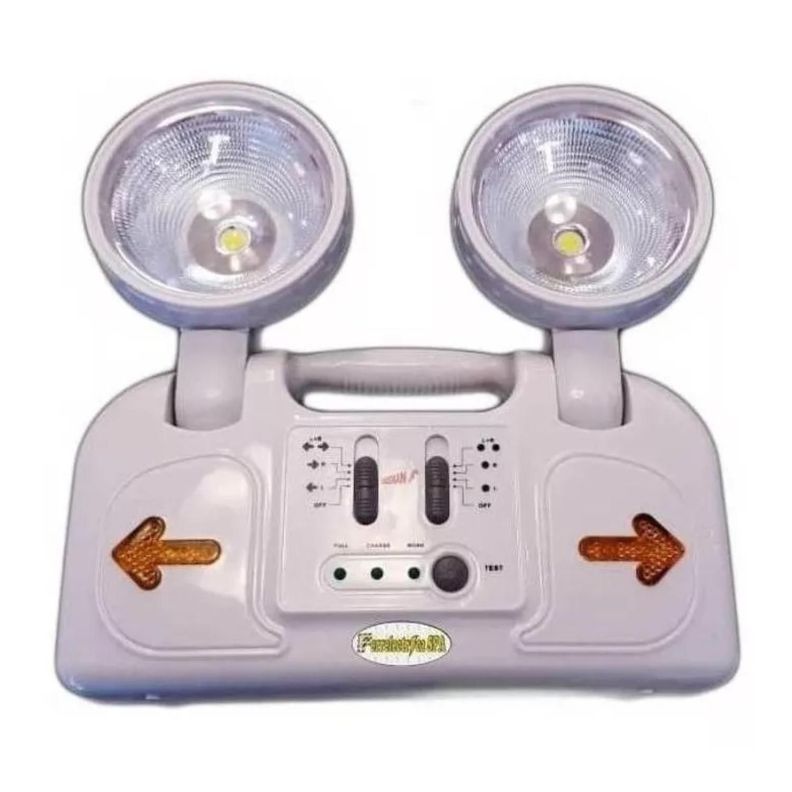 Lampara De Emergencia 2 Focos LED 10W Blanco-1