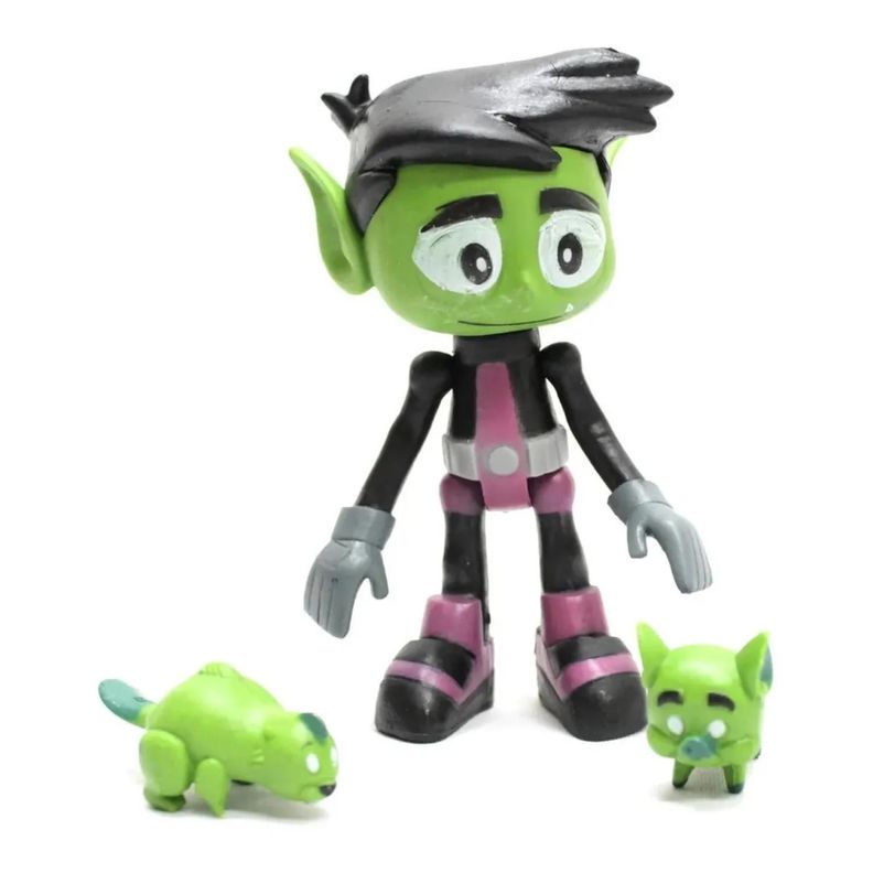 Juguete Figuras Jovenes Titanes 3 Piezas 13Cm Accesorios-3