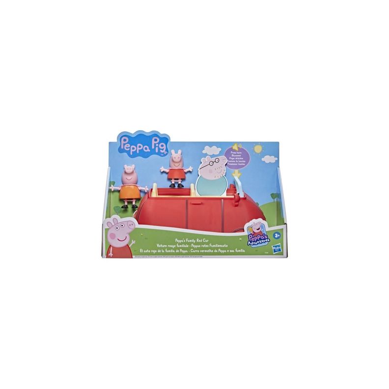 Juguete Automovil Familiar De Peppa Pig Rojo Hasbro-0