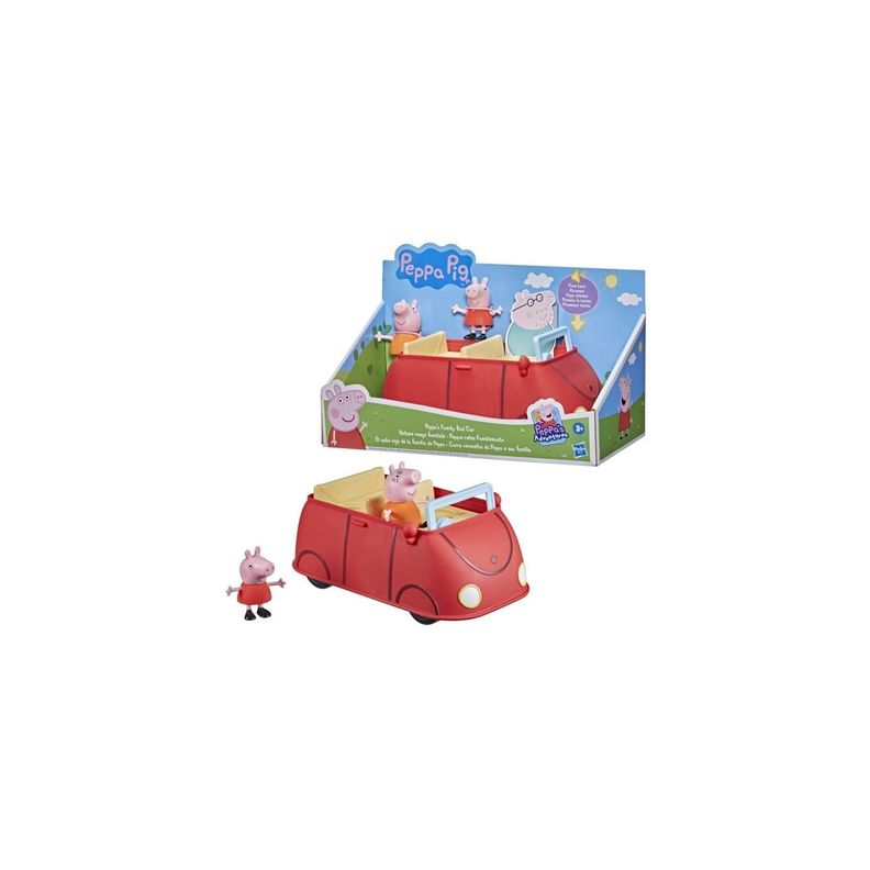 Juguete Automovil Familiar De Peppa Pig Rojo Hasbro-2