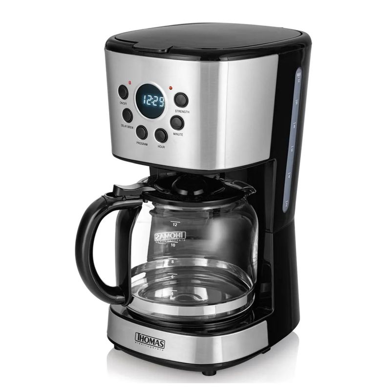 Cafetera Electrica 1.8L 900W Jarra De Vidrio Th-141 Thomas-3