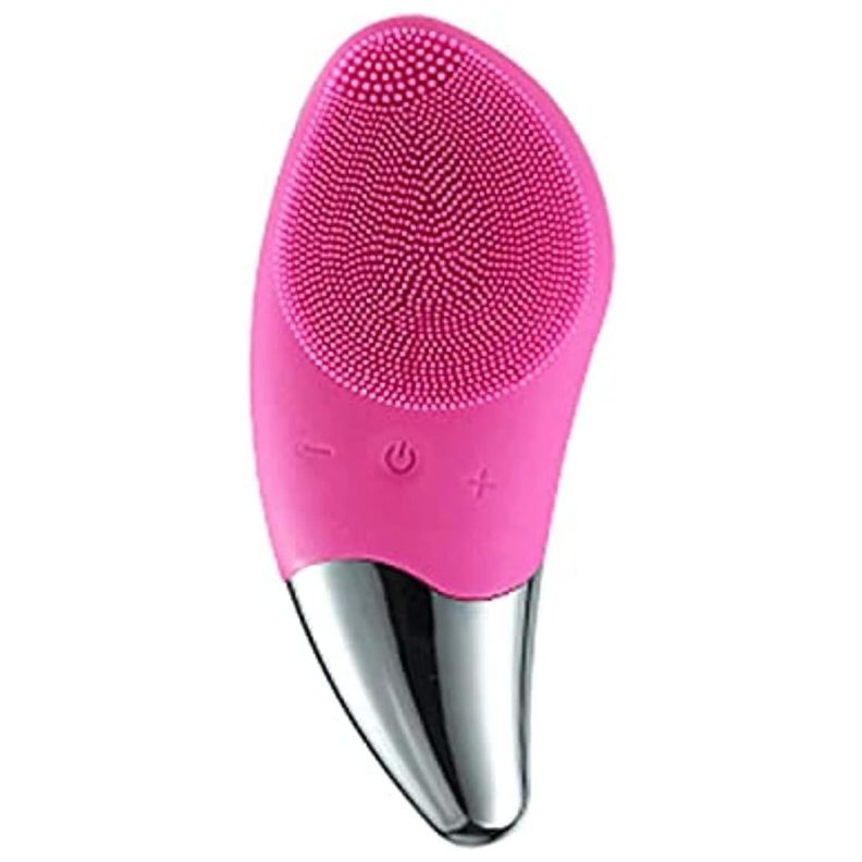 Cepillo De Limpieza Facial Sonico De Silicona Recargable USB-0