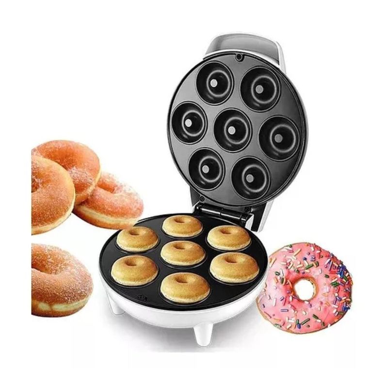 Maquina Para Hacer 7 Mini Donas 850W Antiadherente R572-3