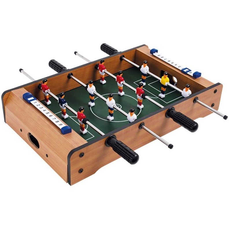 Juguete Mini Mesa De Futbol Taca Taca De Madera Infantil-0