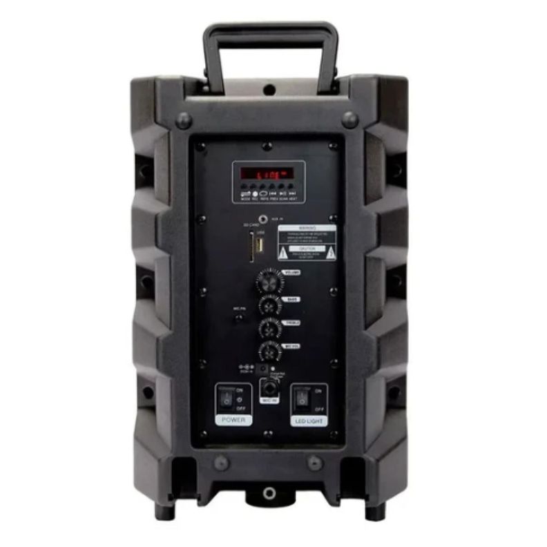 Parlante Bluetooth Microfono USB AUX 20W RMS RGB SP8B Master G-2