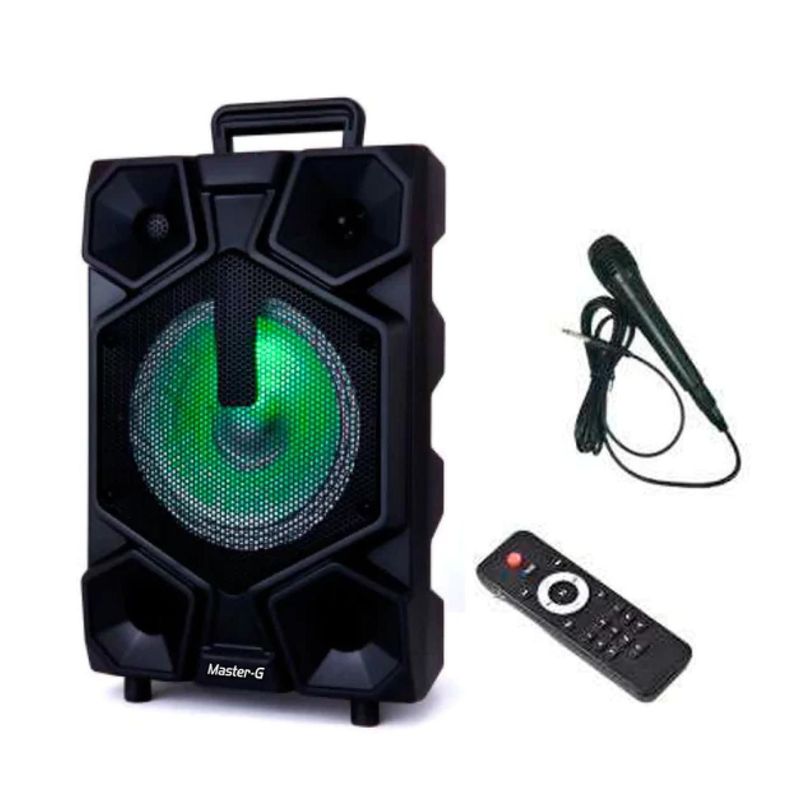 Parlante Bluetooth Microfono USB AUX 20W RMS RGB SP8B Master G-3