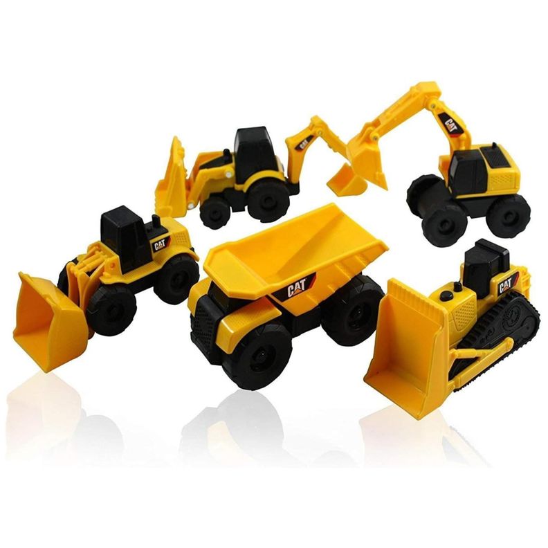 Juguete Set 5 Maquinas De Construccion CAT Infantil-1