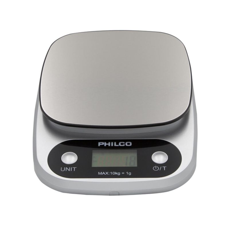 Balanza Pesa De Cocina 10Kg Digital Metálico KS491 Philco-0