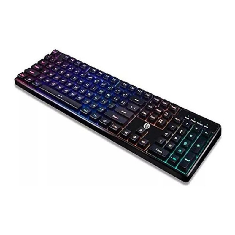 Teclado Gamer USB Retroiluminado Negro K300 HP-1