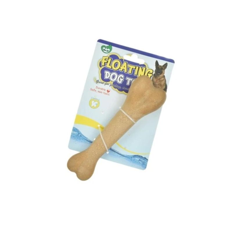 Juguete Para Perro Hueso Flotante 17cm De Goma Mascotas-0