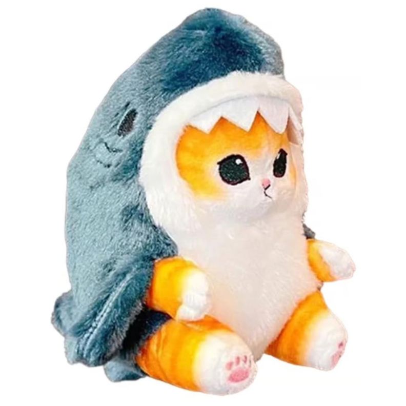 Juguete Peluche Gato Tiburon 15cm Michi Tiburon Infantil-0
