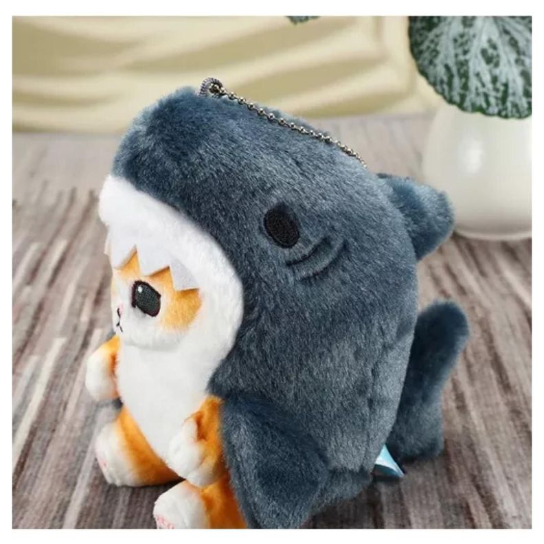 Juguete Peluche Gato Tiburon 15cm Michi Tiburon Infantil-1