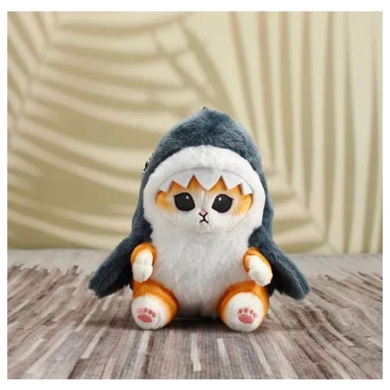 Juguete Peluche Gato Tiburon 15cm Michi Tiburon Infantil-2