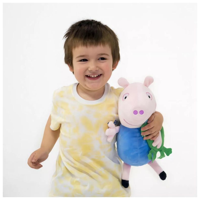 Juguete Peluche Peppa Pig 30cm Con Mascota George Infantil-3