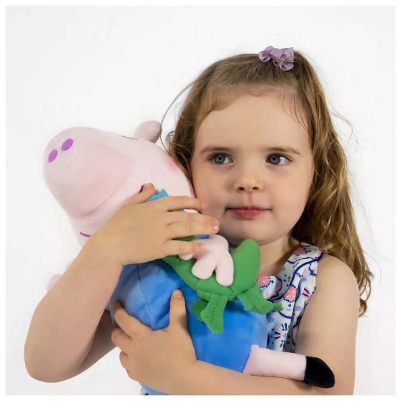 Juguete Peluche Peppa Pig 30cm Con Mascota George Infantil-4
