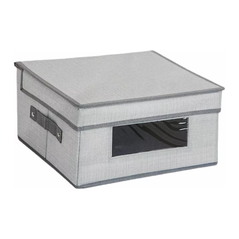 Caja Organizadora De Tela Plegable Ropa Closet 50x30x20cm-0