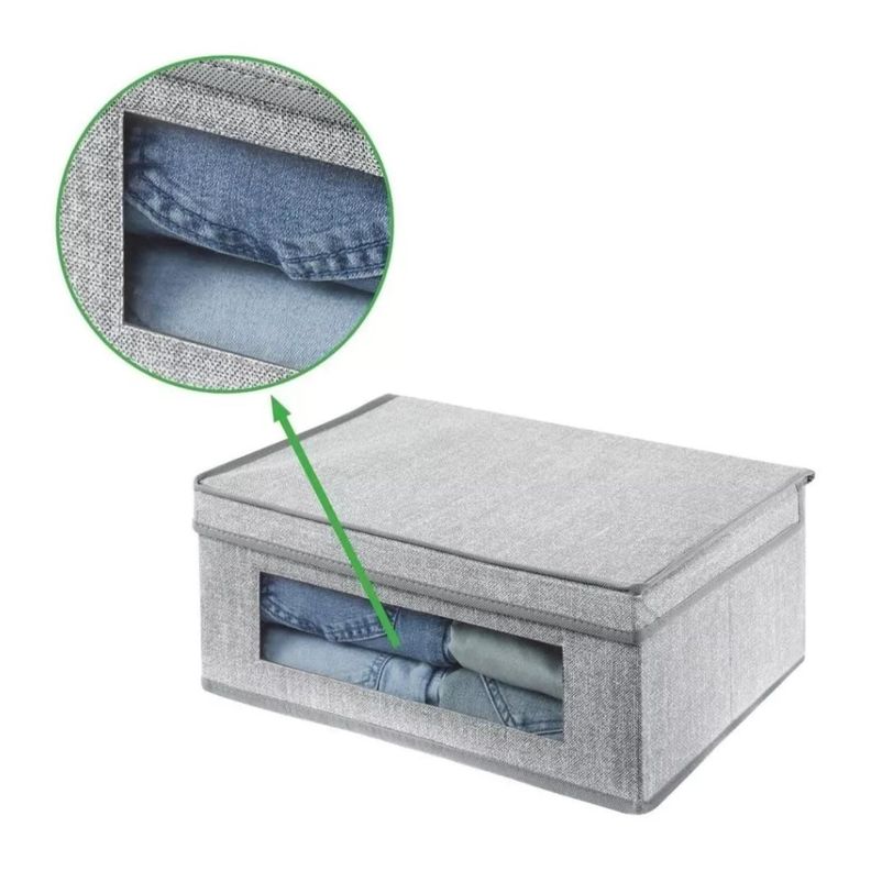 Caja Organizadora De Tela Plegable Ropa Closet 50x30x20cm-1