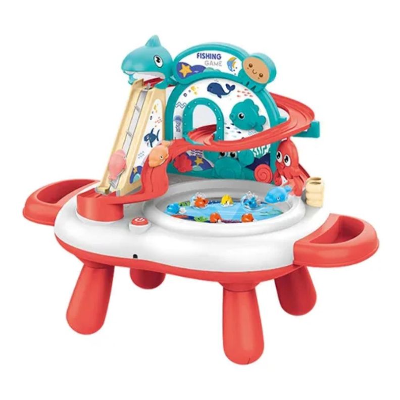 Juguete Mesa De Pesca Con Accesorios Rosado Infantil-0