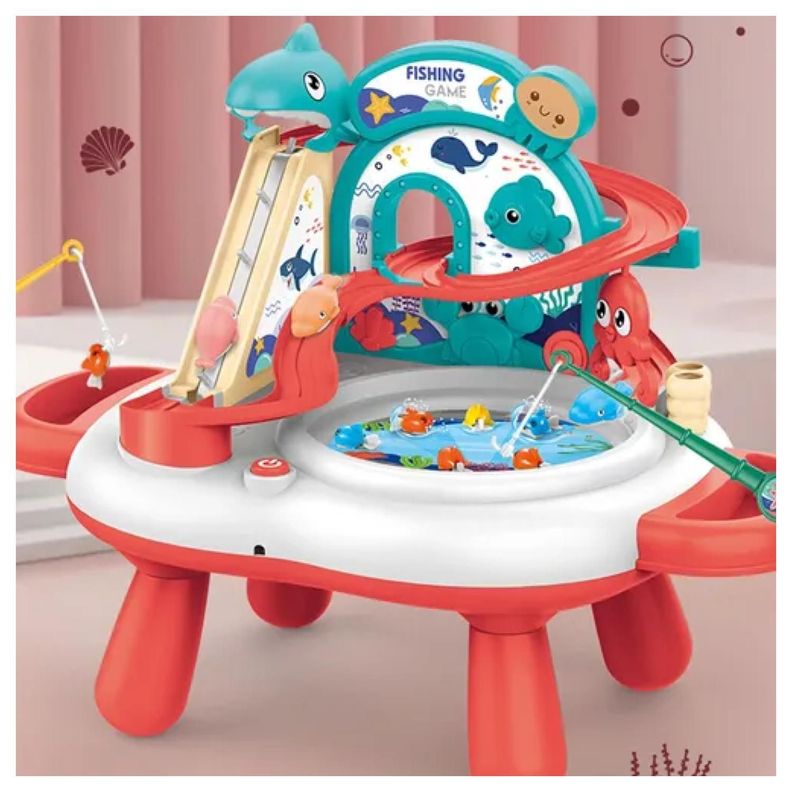 Juguete Mesa De Pesca Con Accesorios Rosado Infantil-2
