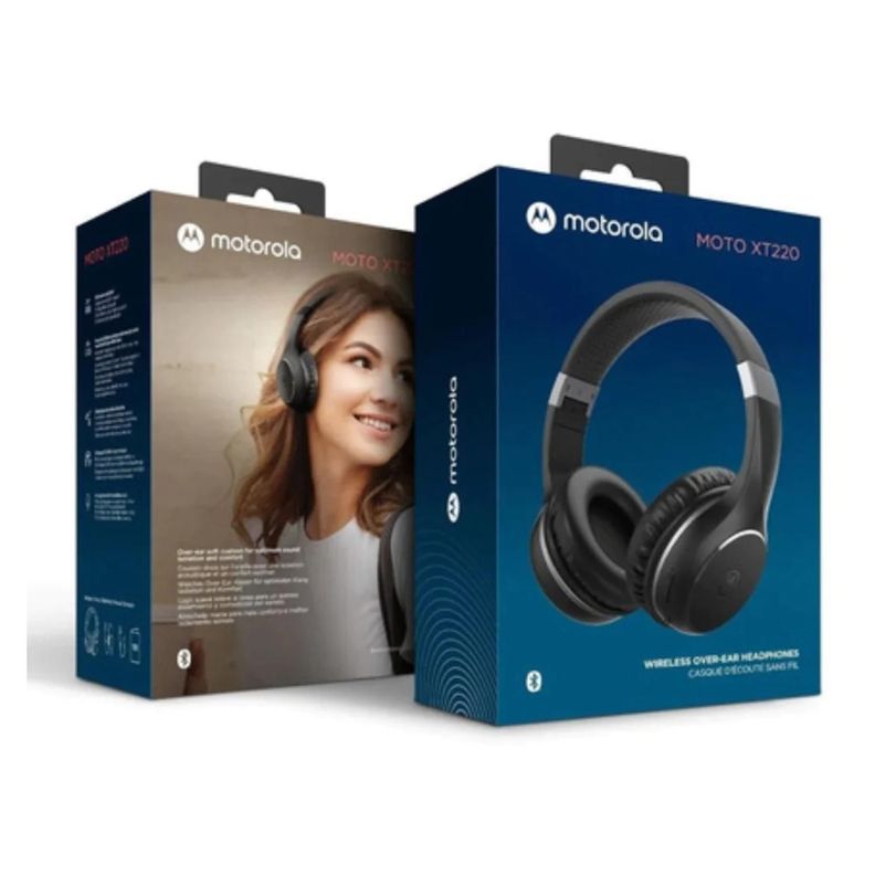Audifonos Bluetooth Over Ear Negro XT220 Motorola-2