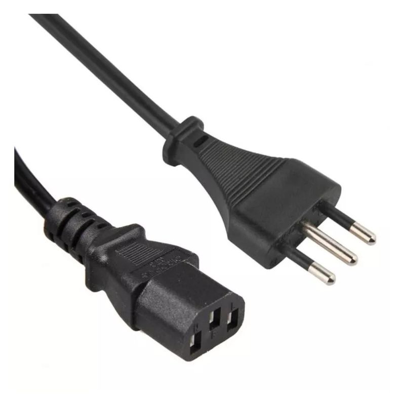 Cable De Poder Para Fuente de Poder 1.8Mts Negro-0