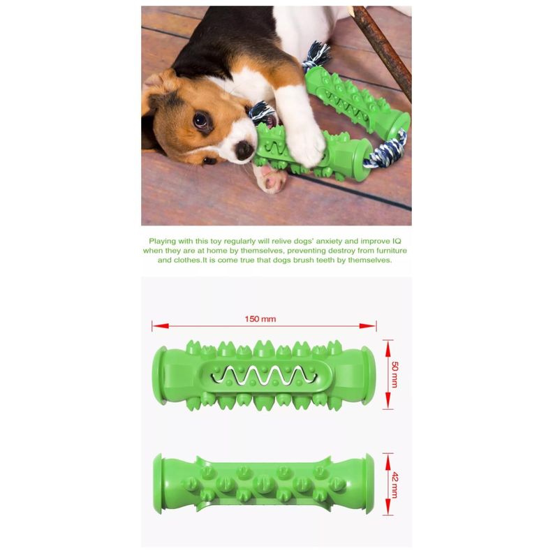 Juguete Para Morder Jugar De Goma Doble Para Perros-6