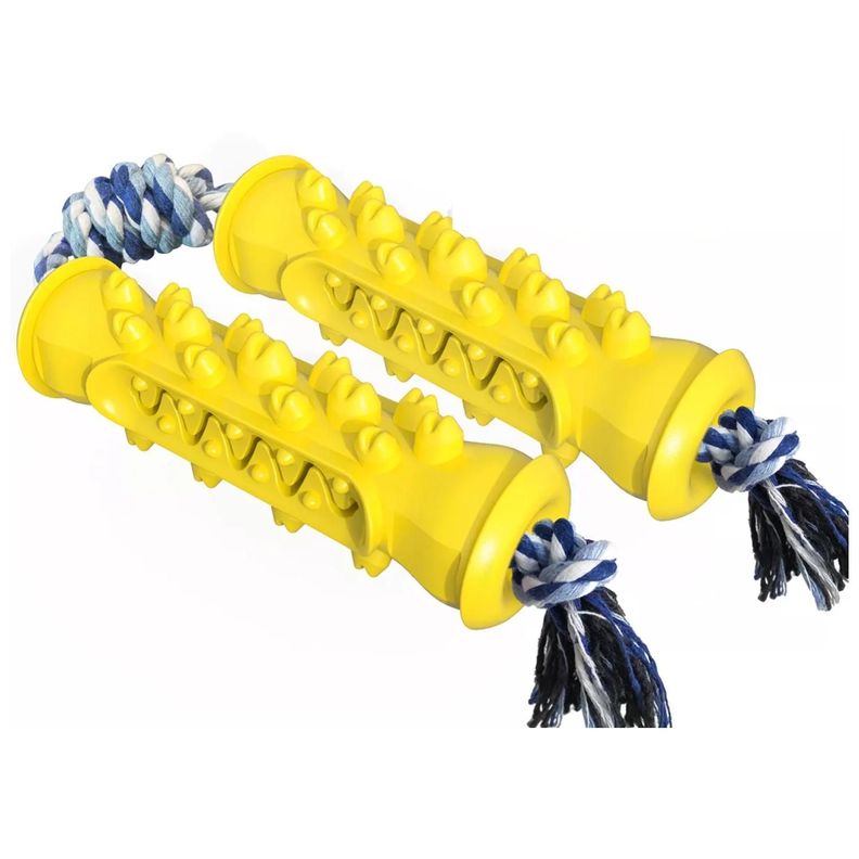 Juguete Para Morder Jugar De Goma Doble Para Perros-0