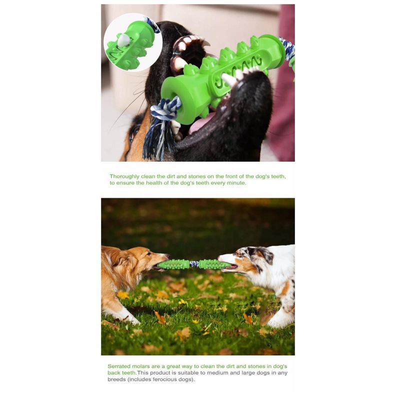 Juguete Para Morder Jugar De Goma Doble Para Perros-5