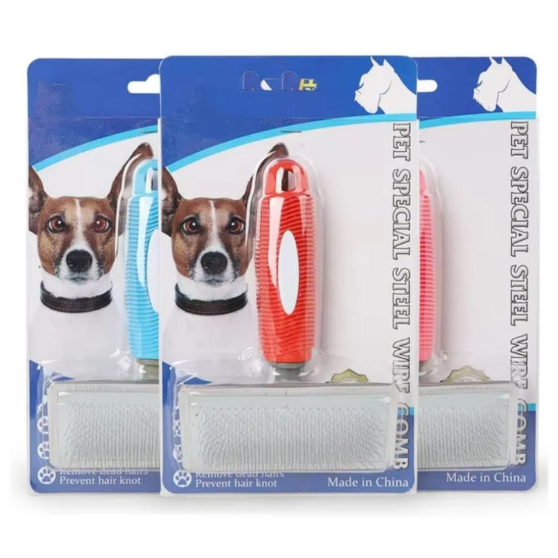 Cepillo Rascador Desenredador Para Perros Y Gatos Mascotas-3