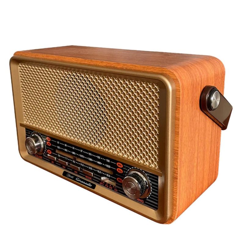 Radio Parlante Bluetooth AUX USB FM AM SW Vintage Grosseto Mlba-1