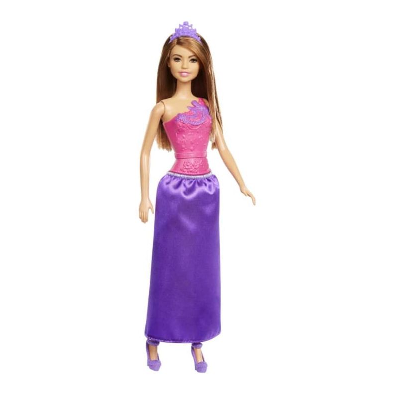Juguete Figura Barbie Princesa Anastasia Morado Mattel-1
