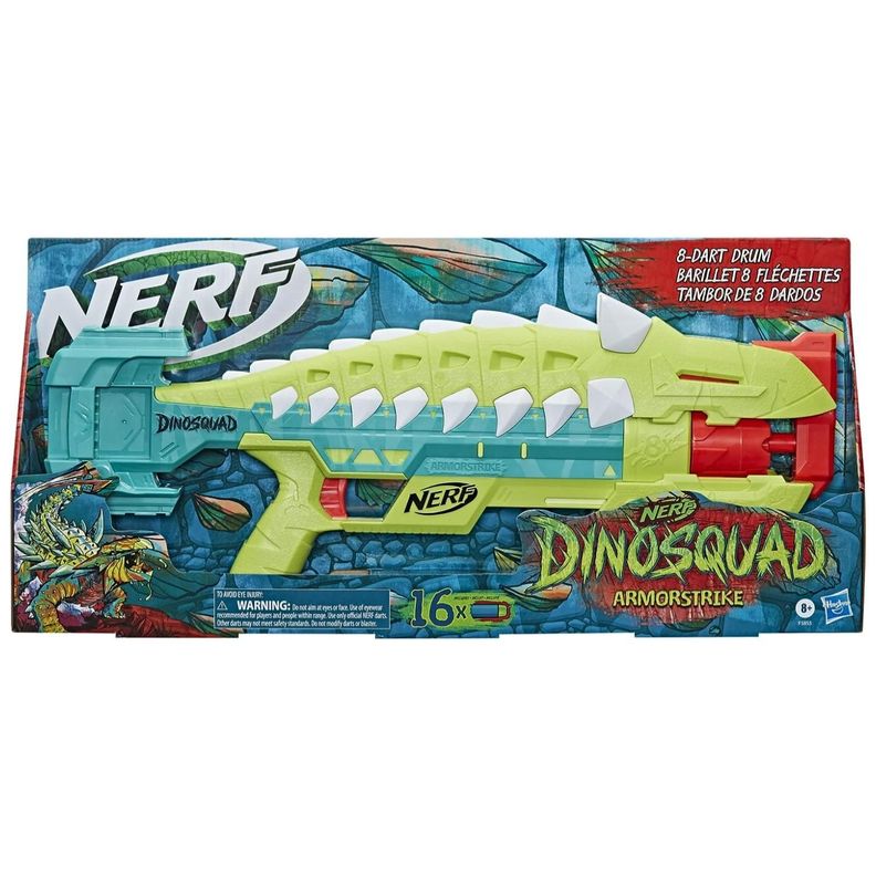 Juguete Nerf DinoSquad Armorstrike 8 Dardos Hasbro-0