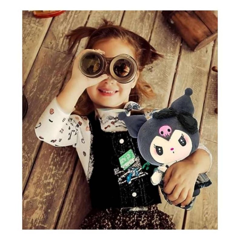Juguete Peluche Kuromi Sanrio 25cm Negro Infantil-2