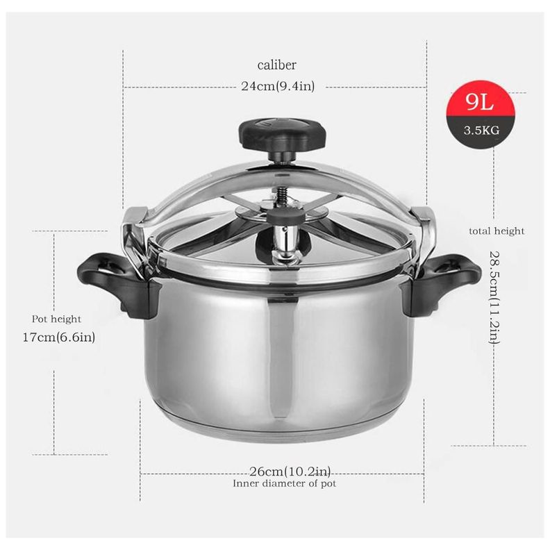 Olla A Presion 9L Aluminio Fast Cook-4